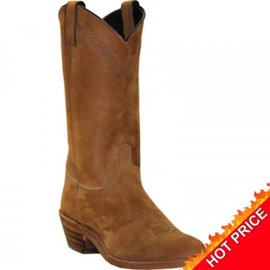 Abilene Mens Brown Cowhide Western Boots 2104