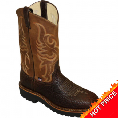 Abilene Mens Brown Work Sole Western Boot 6320
