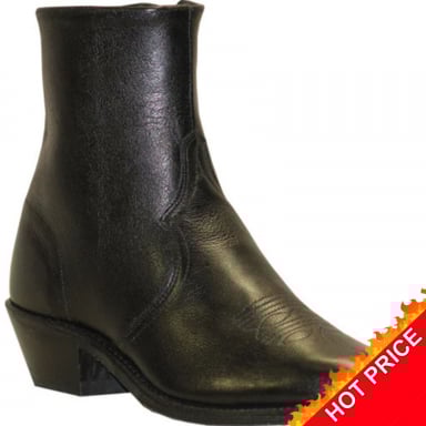 Abilene Mens 7" Black Western Low Cut Boots 6464