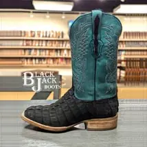 BlackJack Mens Exotic Leather Western Boots - Ostrich Caiman and Lizard