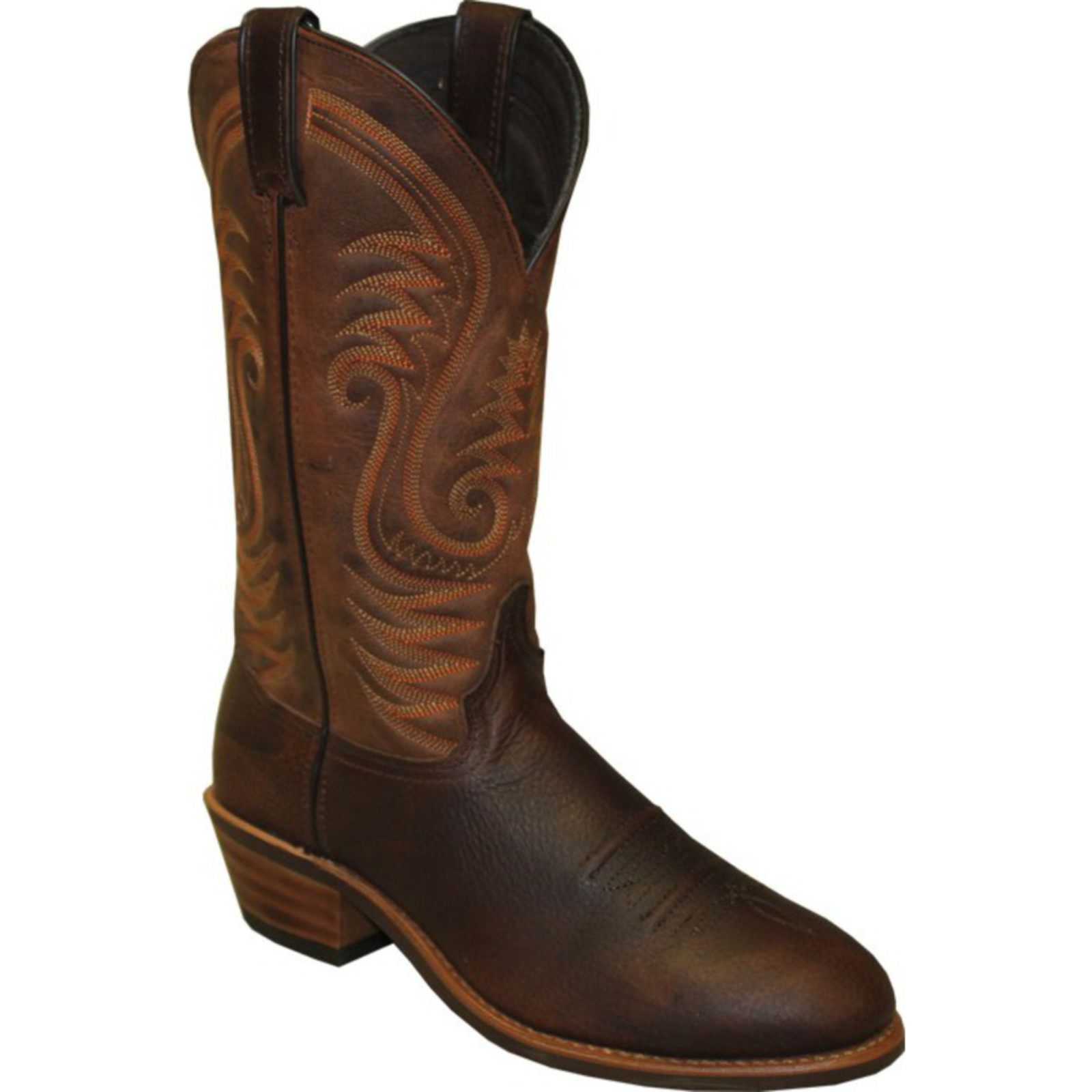 men's round toe western boots