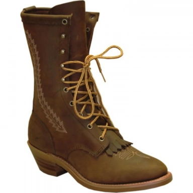 Abilene Mens 12 Brown Packer Cowboy Boot