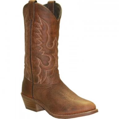 Abilene Mens 12 Inch Waterproof USA Made Bison Leather Medium Round