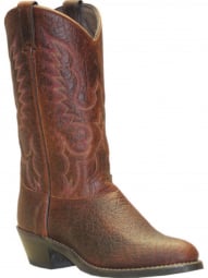 Abilene Mens 12" Antiqued Brown Bison Cowboy Boot 6404