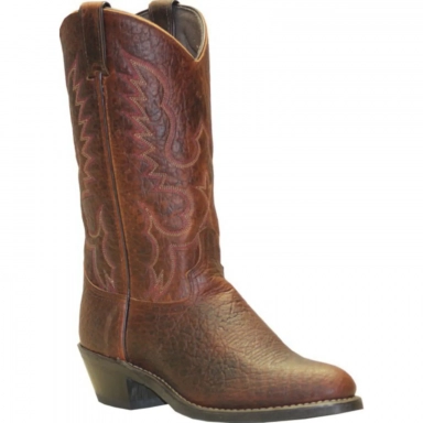 Abilene Mens 12 Inch USA Made Bison Leather Medium Round Toe Western
