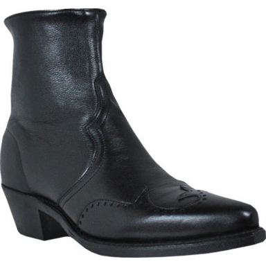 Abilene Mens 7" Black Western Low Cut Boots 6444