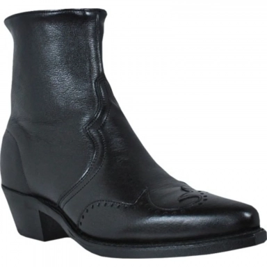 Abilene Mens 7 Inch Black Dress Western Cowboy Boot