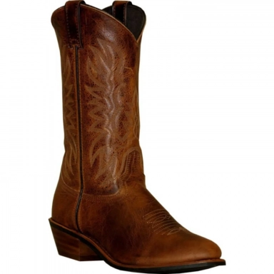 Abilene Mens 12 Inch USA Made Leather Medium Round Toe Western Cowboy