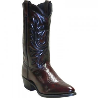 Abilene Mens 12 Black Cherry Cowboy Boot
