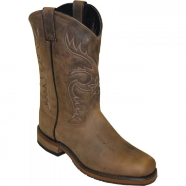 Abilene Mens 11 Dakota Tan Stockman Cowboy Boot