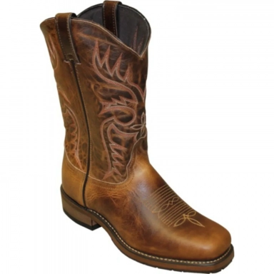 Abilene Mens 11 Dakota Tan Stockman Cowboy Boot Brown