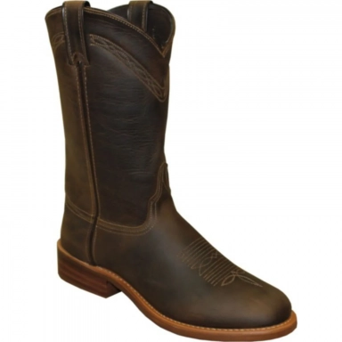Abilene Mens 11 Brown Cowhide Cowboy Boot