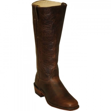 Abilene Mens 16 Inch USA Made Cowhide Leather Broad Toe Shooter Cowboy