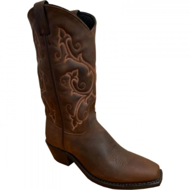 Abilene Womens 11 Brown Soft Cowhide Cowgirl Boot