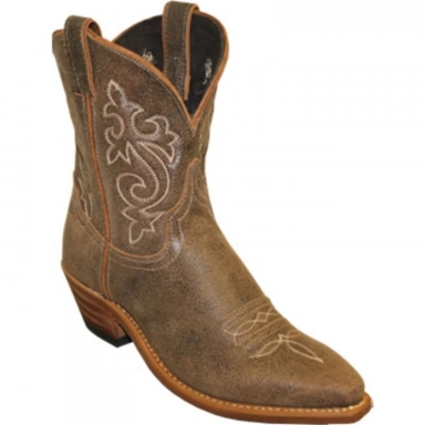 Abilene Womens 7 Western Soft Brown Cowhide Cowgirl Boot