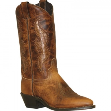 Abilene Womens 11 Inch Antiqued Brown Cowgirl Boot
