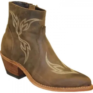 Abilene Womens Murphy 5.5 Tan Western Bootie