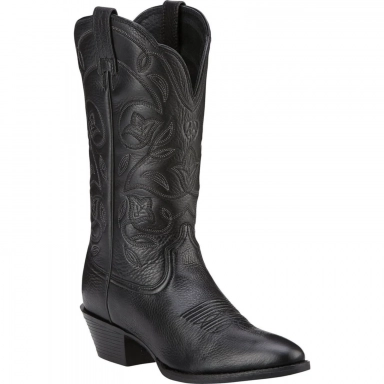 Ariat Womens Cowgirl Boot 11 Inch Black Deertan