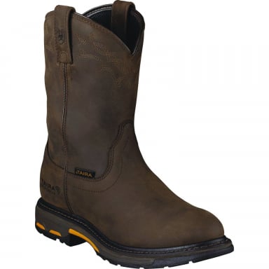 Ariat Mens WorkHog Pull-On H2O Western Work Boot 10001198