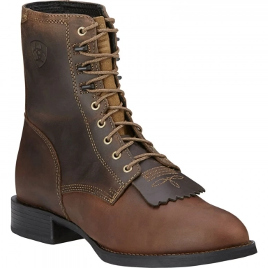Ariat Mens Riding Boot 8 Inch Distressed Brown