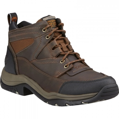 Ariat Mens Round Toe Riding Boot 5 Inch Distressed Brown