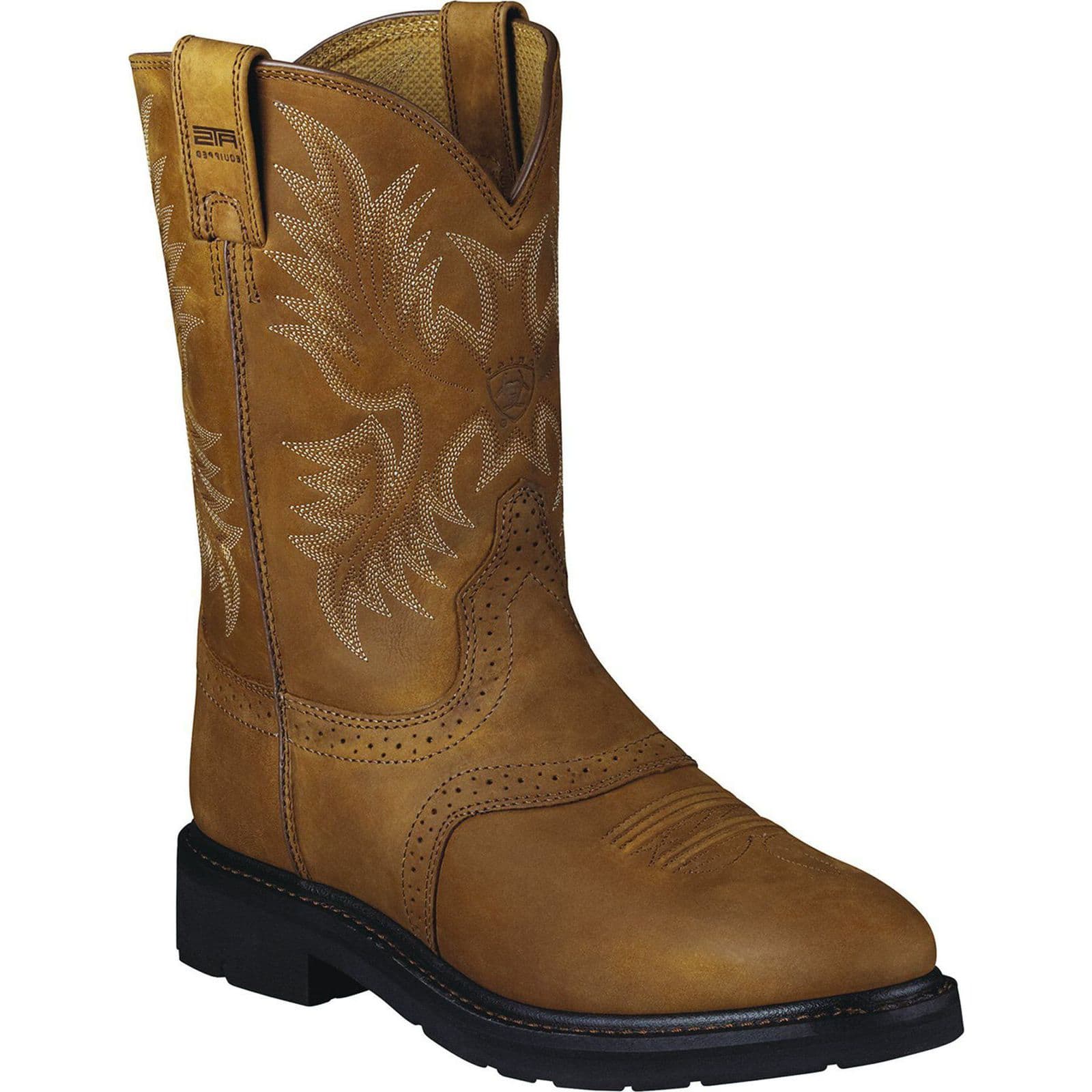 Shop Ariat Mens Sierra Saddle Western Work Boot 10002304 | Save Now ...