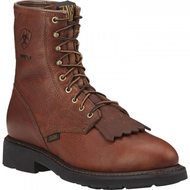 Ariat Mens Waterproof Western Work Boot 8 Inch Sunshine