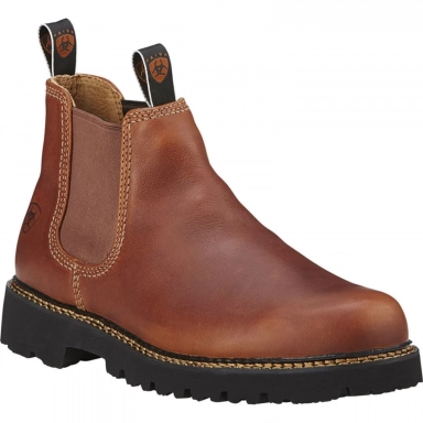Ariat Mens Round Toe Cowboy Boot 5 Inch Peanut