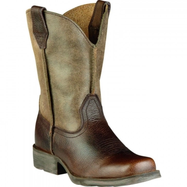 Ariat Youth Square Toe Cowboy Boot 6 Inch Earth Brown