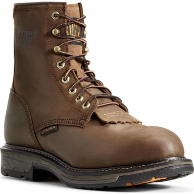 Ariat Mens Waterproof Composite Toe Western Work Boot 8 Inch