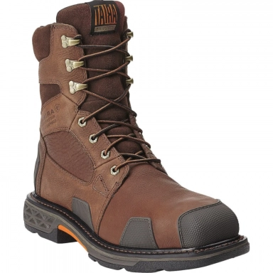 Ariat Mens Waterproof Composite Toe Western Chestnut Brown