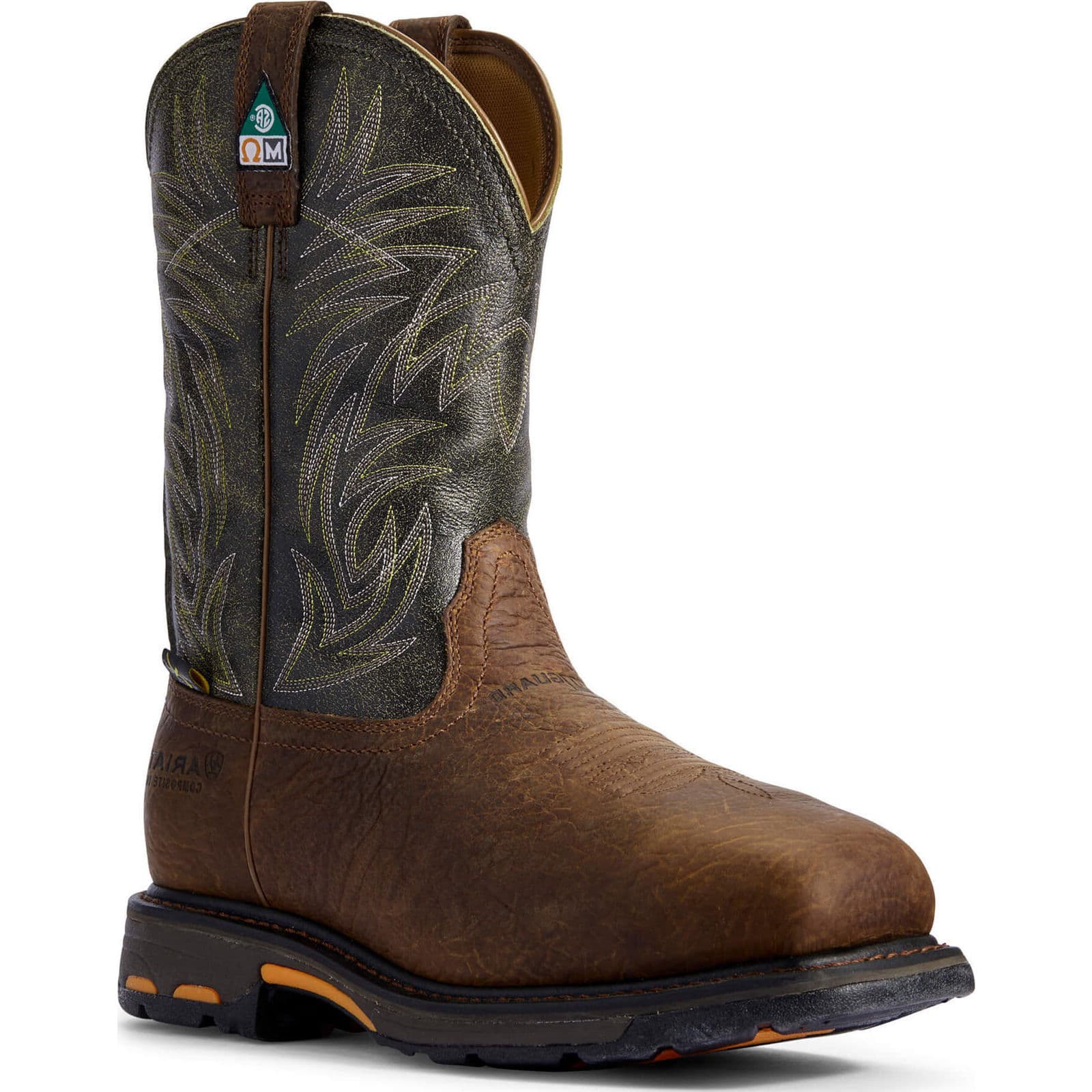 Shop Ariat Mens WorkHog Wide Square Toe Met Guard CSA Western Work Boot ...