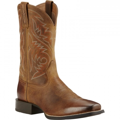 Ariat Mens Square Toe Cowboy Boot 11 Inch Powder Brown