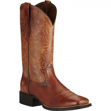 Ariat Womens Square Toe Cowgirl Boot 11 Inch Naturally Rich