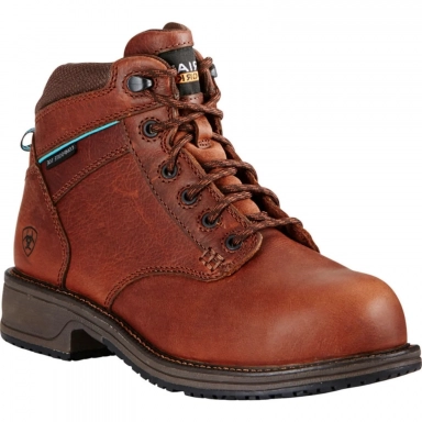 Ariat Womens Composite Toe Work Boot 5 Inch Nutty Brown