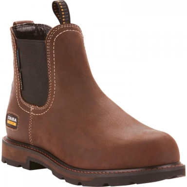 Ariat Mens Waterproof Steel Toe Chelsea Boot 6 Inch