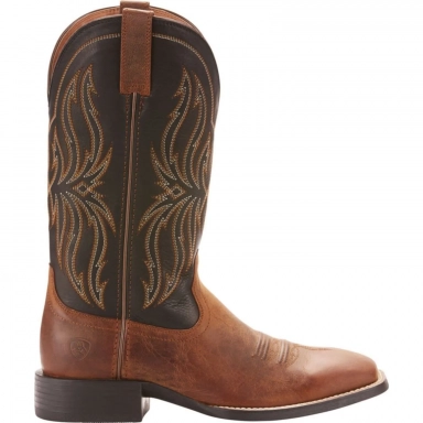 Ariat Mens Square Toe Cowboy Boot 13 Inch Brute Brown