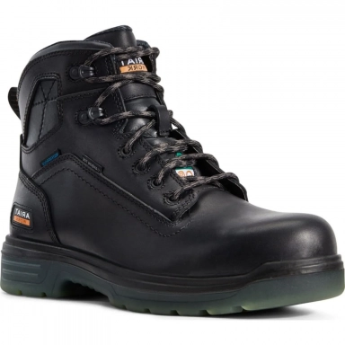 Ariat Mens Waterproof Carbon Toe Work Boot 6 Inch Black