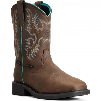 Ariat Womens Waterproof Steel Toe Western Work Boot 9 Inch
