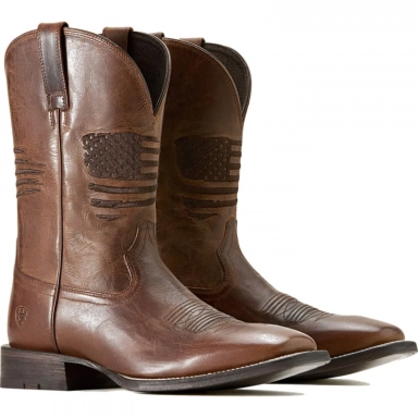 Ariat Mens Square Toe Cowboy Boot 11 Inch Weathered Tan
