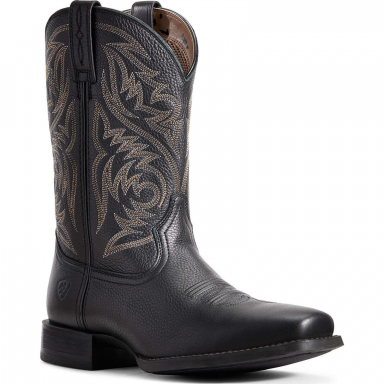 Ariat Mens 11 Inch Square Toe Western Cowboy Boot Black