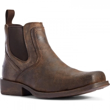 Ariat Mens Square Toe Cowboy Boot 6 Inch Stone