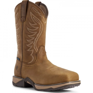 Ariat Womens Waterproof Composite Toe Distressed Brown
