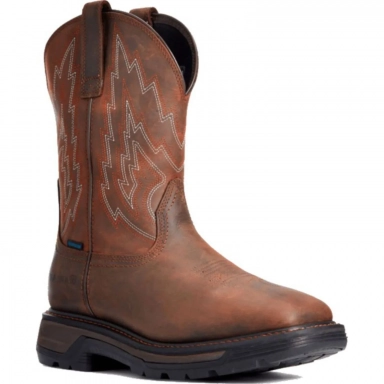 Ariat Mens Waterproof Square Toe Western Work Boot 10033991
