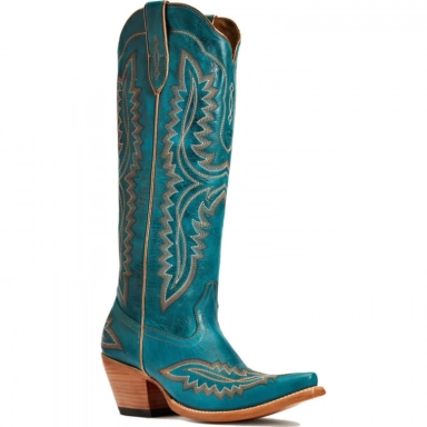 Ariat Womens Cowgirl Boot 16 Inch Turquoise