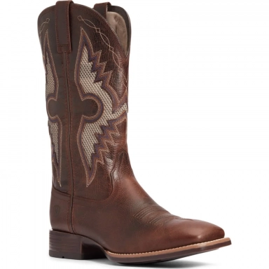 Ariat Mens Square Toe Cowboy Boot 13 Inch Dark Whiskey