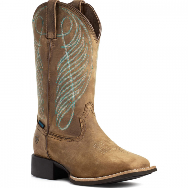 Ariat Womens Round Up Wide Square Toe H2O Western Boot 10036041