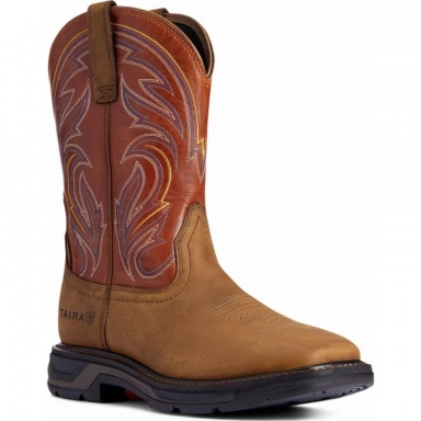 Ariat Mens Western Work Boot 11 Inch Dark Earth