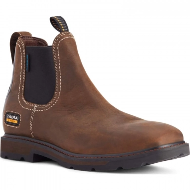 Ariat Mens Waterproof Chelsea Boot 6 Inch Dark Brown
