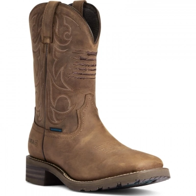 Ariat Mens Waterproof Hiking Boot 11 Inch Distressed Brown